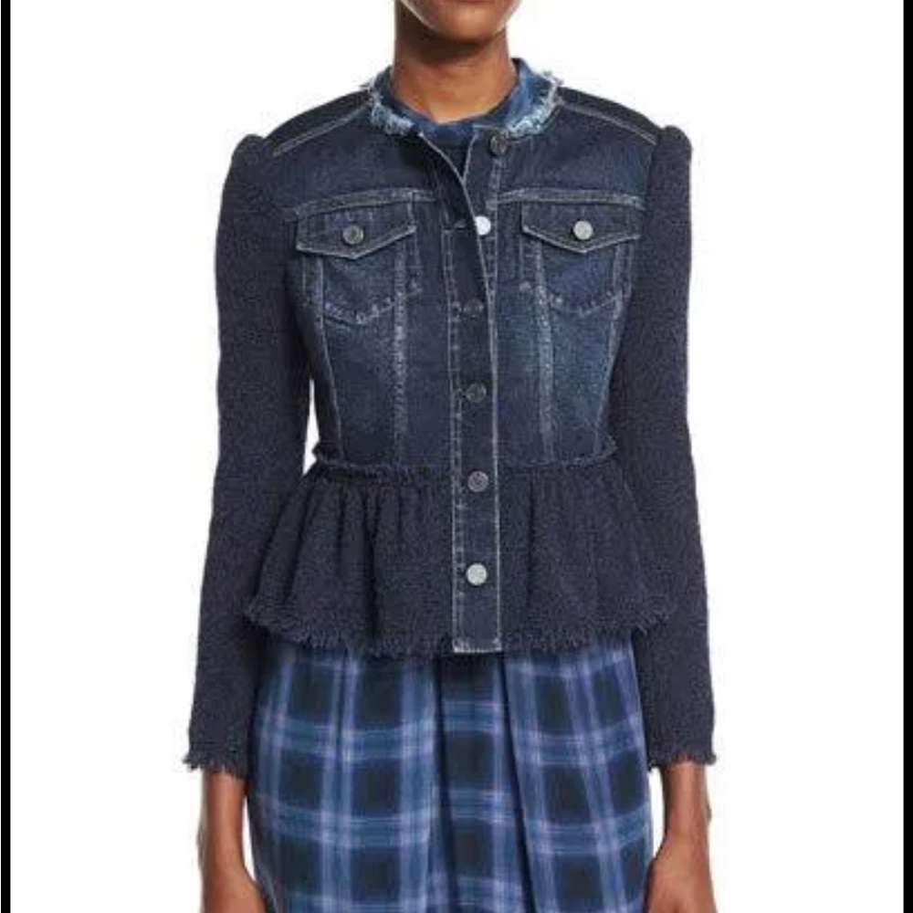 Rebecca Taylor tweed and denim jacket